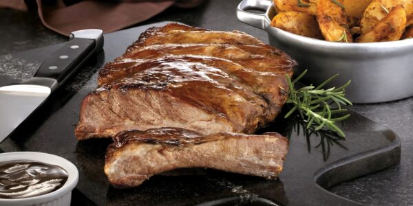 Costela ao Barbecue com Batatas rústicas